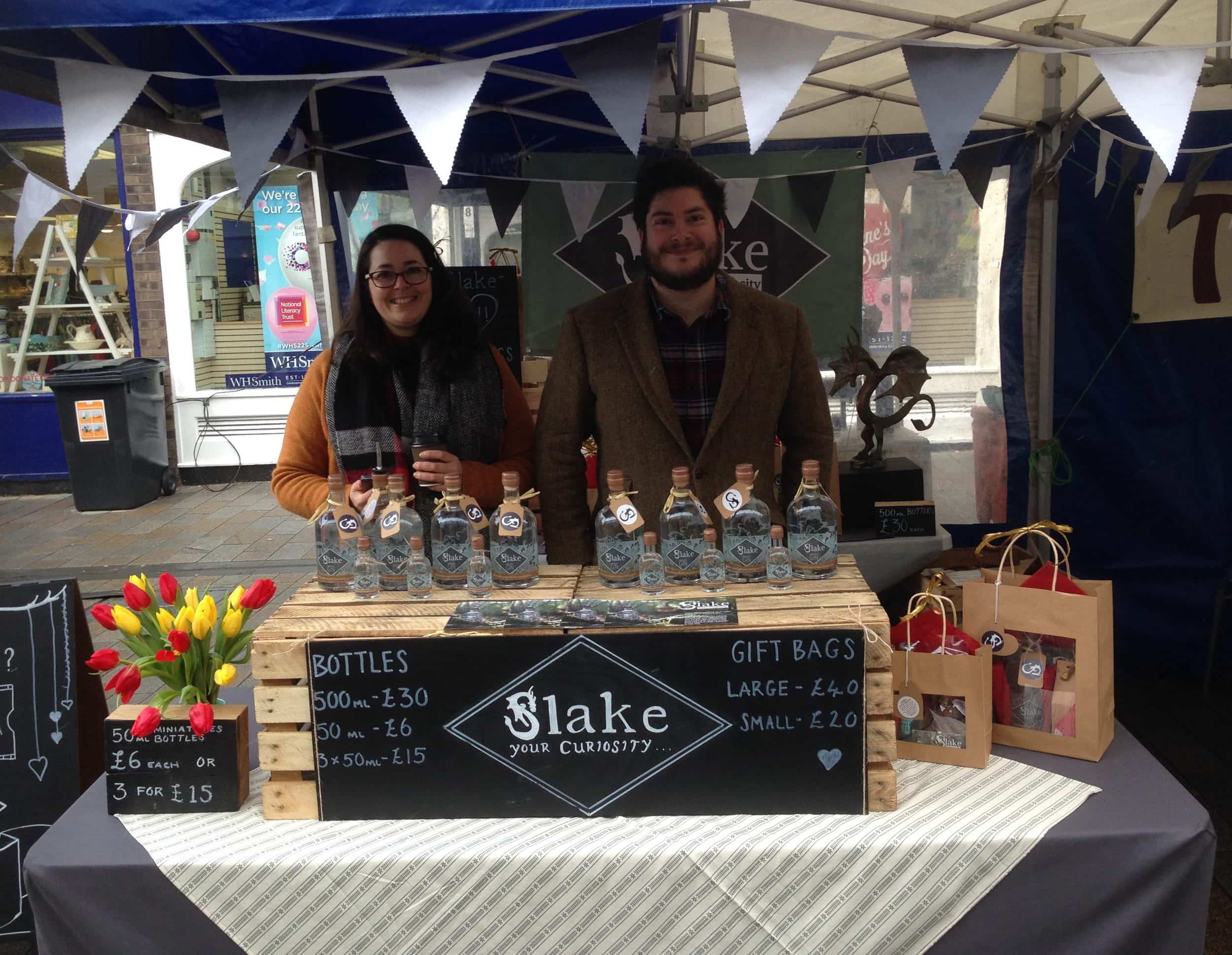 Slake's Market Stall at Shoreham Farmer's Market in Shoreham-by-Sea, West Sussex