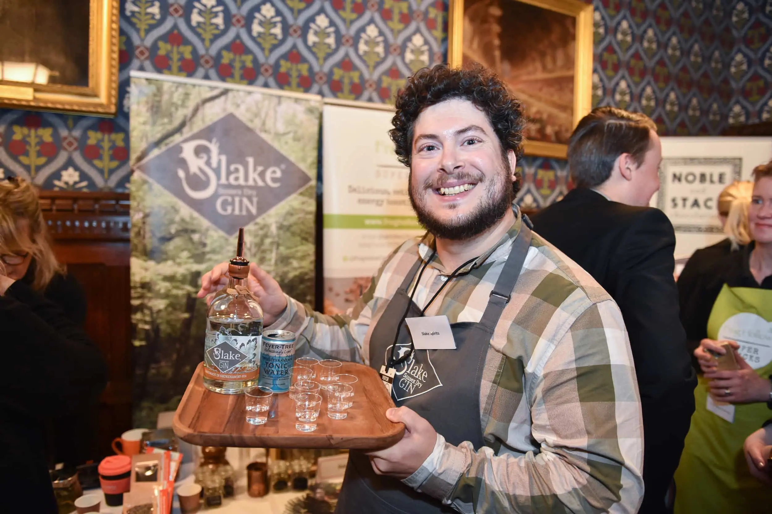 Tom Martin-Wells from Slake Spirits at the House of Commons for Taste of West Sussex