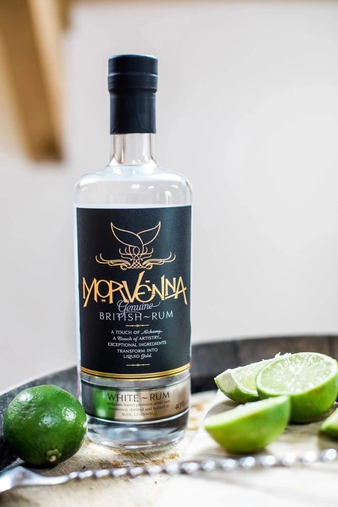 Morvenna rum is a good example of rum made from scratch in Norton Barton near Bude by the Cornish Distilling Co.. Link to www.theartisanfoodvillage.com