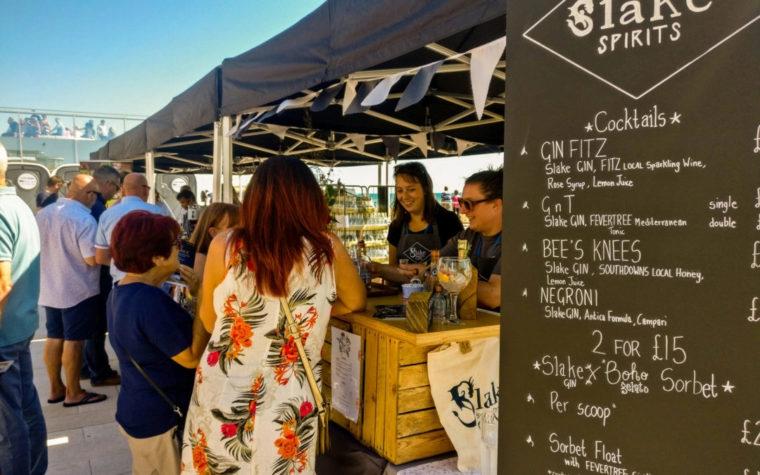 Slake Spirits' Stand at the Sussex Gin festival