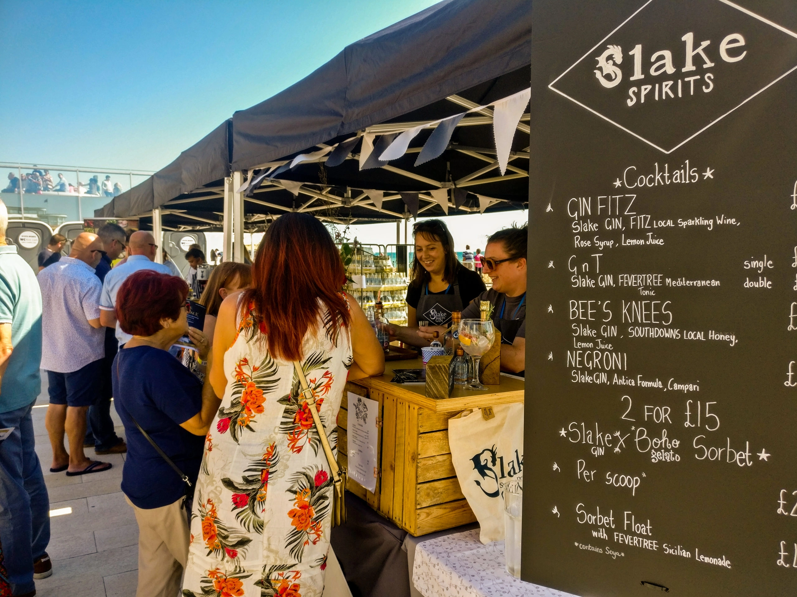 Slake Spirits' Stand at the Sussex Gin festival