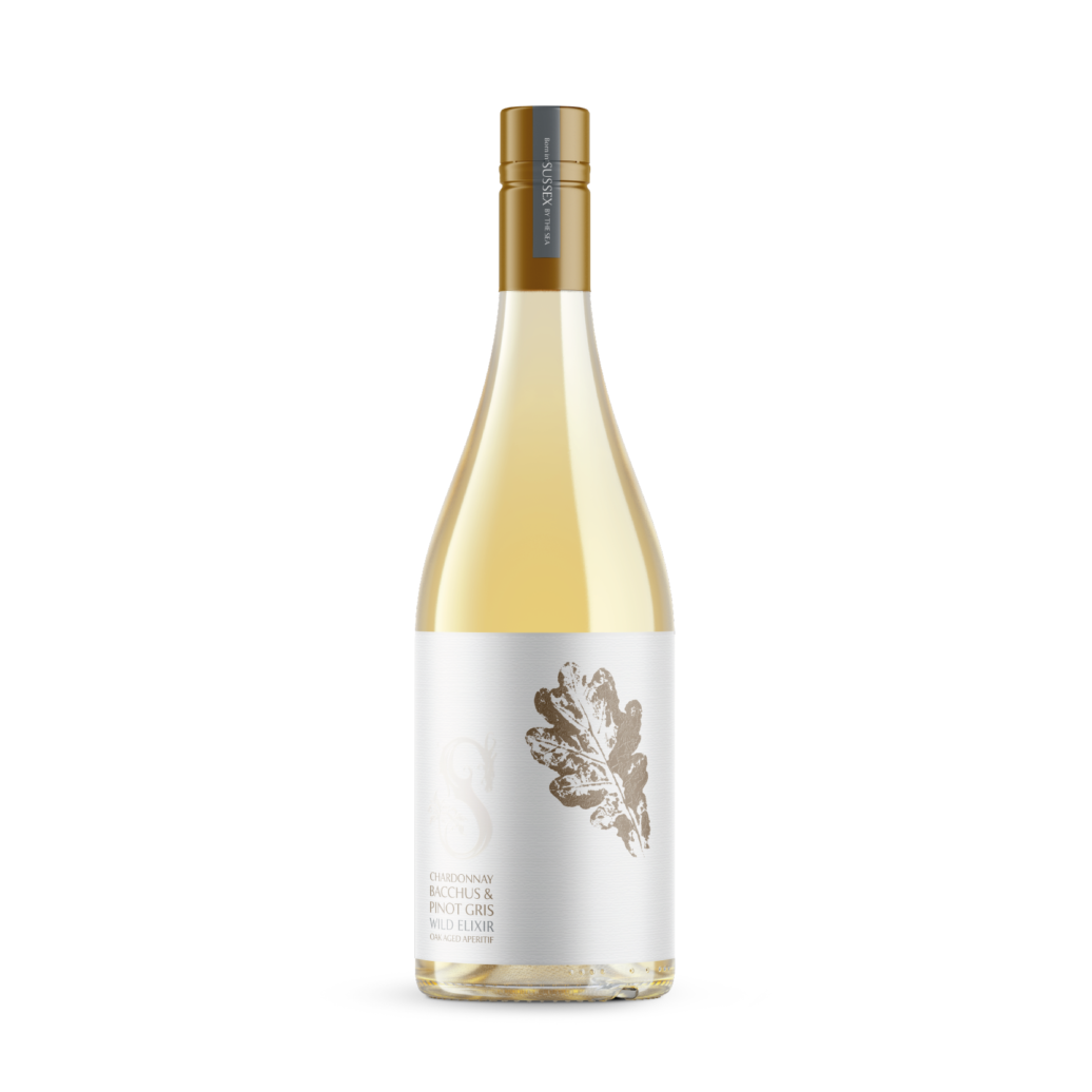 Wild Elixir Chardonnay, Bacchus and Pinot Gris Oak-aged Sussex Aperitif bottle 750ml