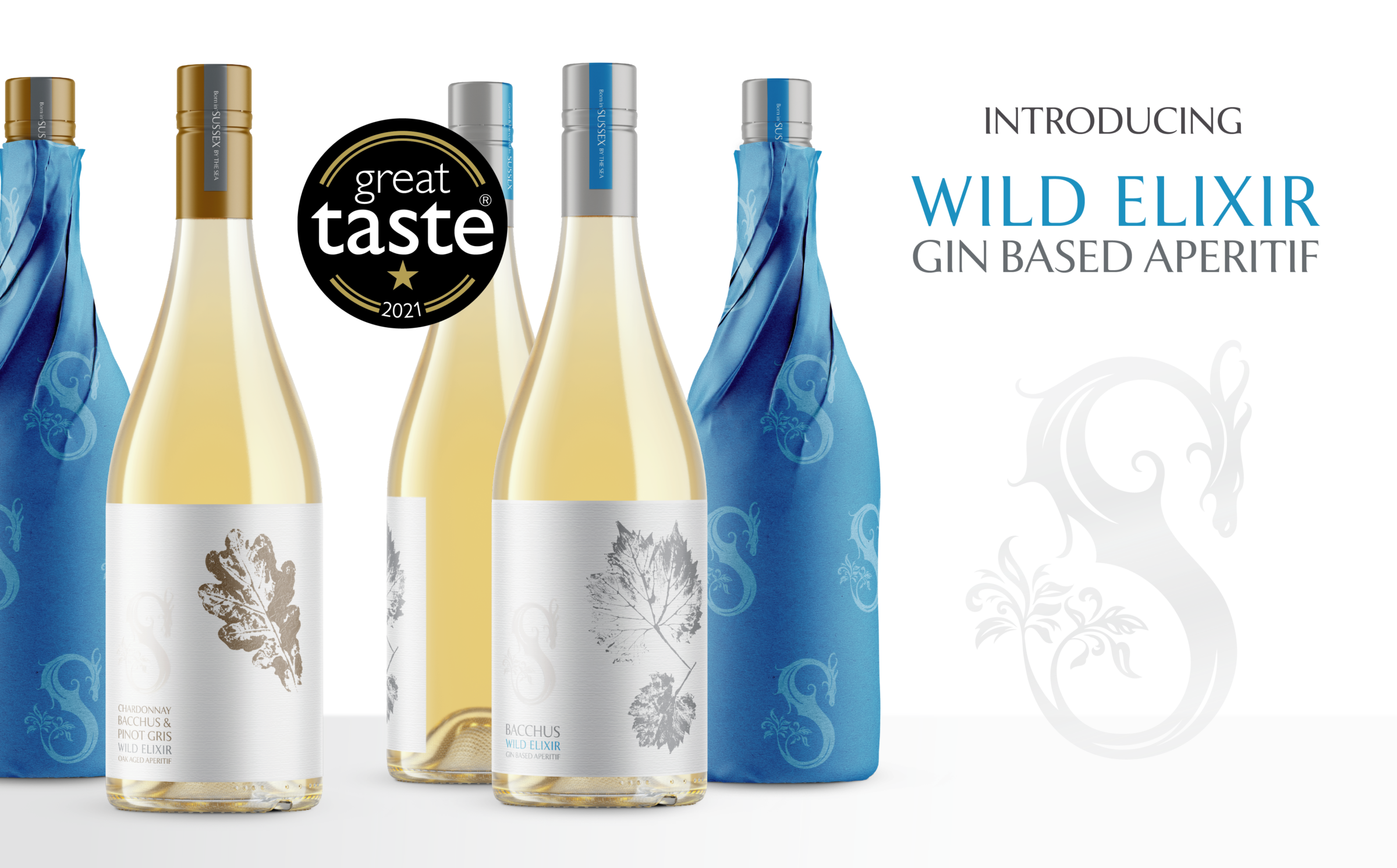 Introducing Wild Elixir by Slake Spirits. Our new range of award winning Sussex aperitifs. 1 star Great Taste award 2021